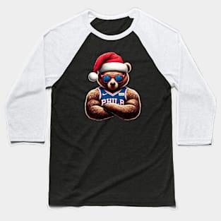 Philadelphia 76ers Christmas Baseball T-Shirt